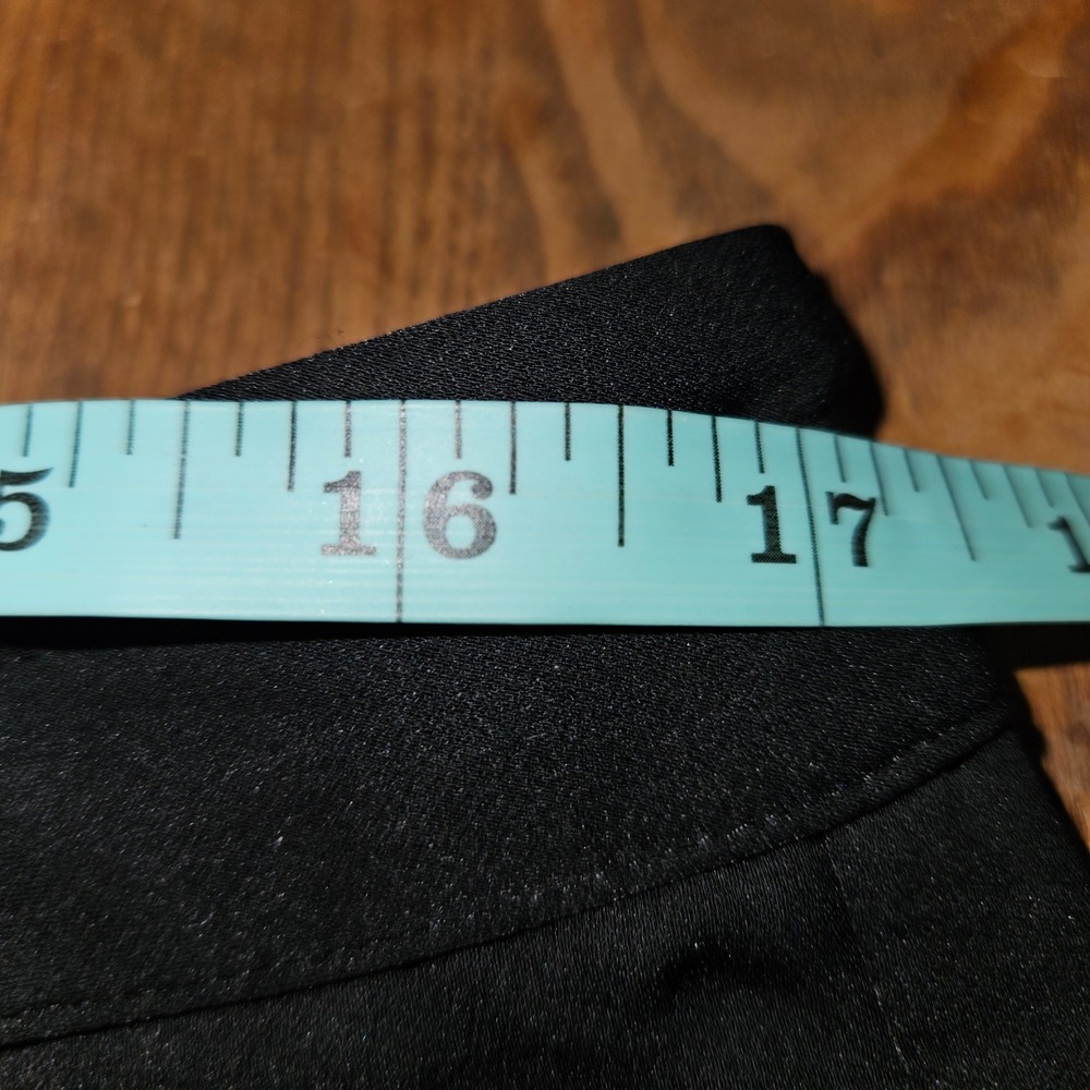 The Drop x @kelclight Black Satin Wide Leg Cargo Pants XL Drawstring Waist - Picture 8 of 9